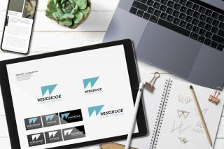 Winghook: Winghook Brand Identity - Studies